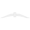 Ekena Millwork Archdale Architectural Grade PVC Gable Bracket, 72"W x 15"H x 4"D x 6"F, 5/12 Pitch GBP072X15X0406ARC00 - alternate 3